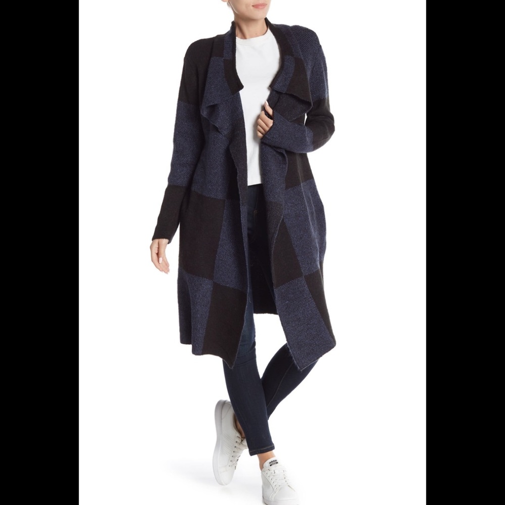 Joseph A Buffalo Front Long Cardigan Sweater